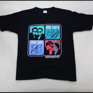 Vintage 2001 Billy Joel Elton John Tour T-Shirt